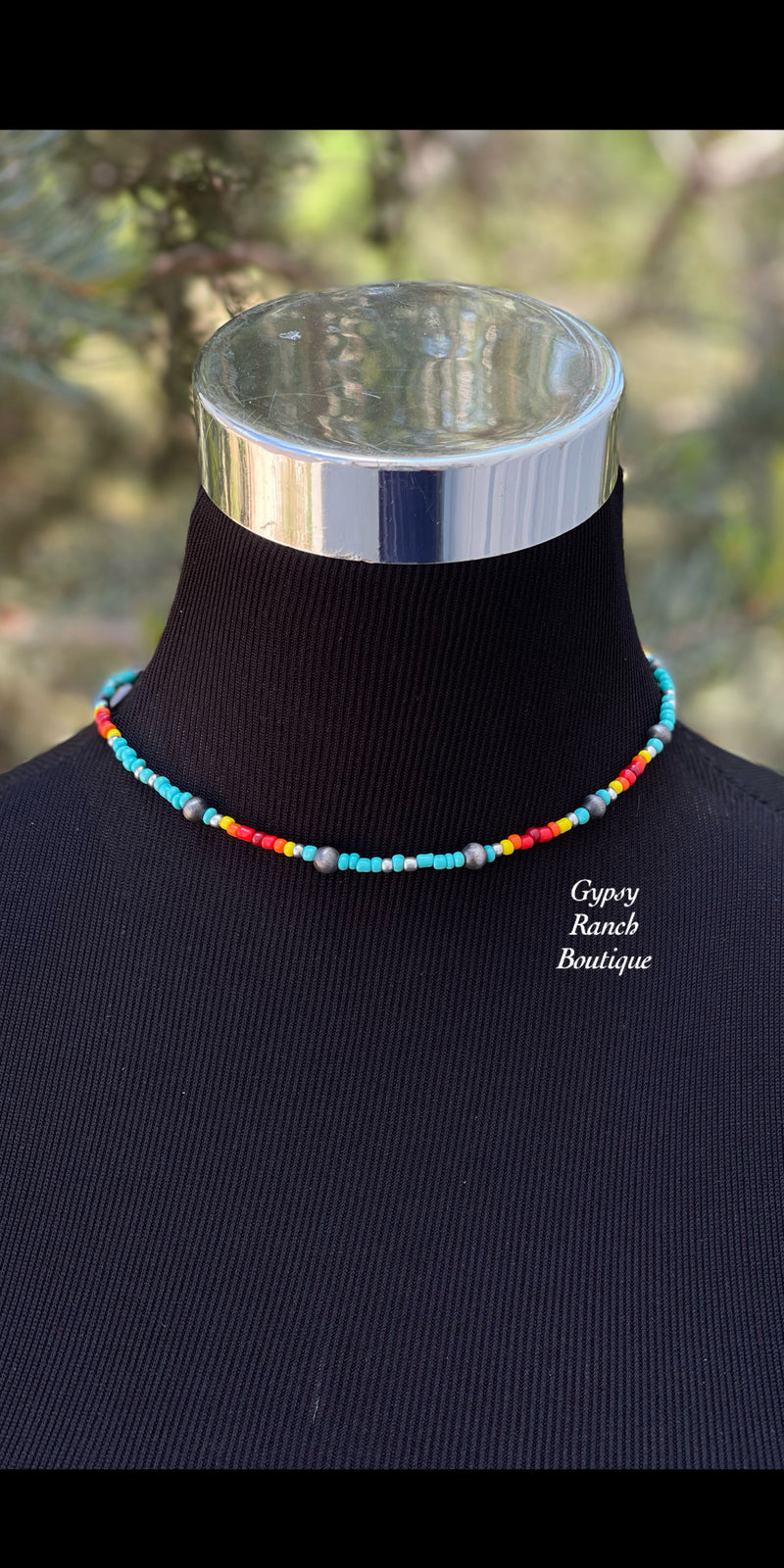 Paloma Beaded Choker Necklace