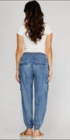 Don’t Skip A Beat Denim Joggers