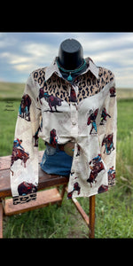 The Call the Thing RODEO Button Up Top - Also in Plus Size