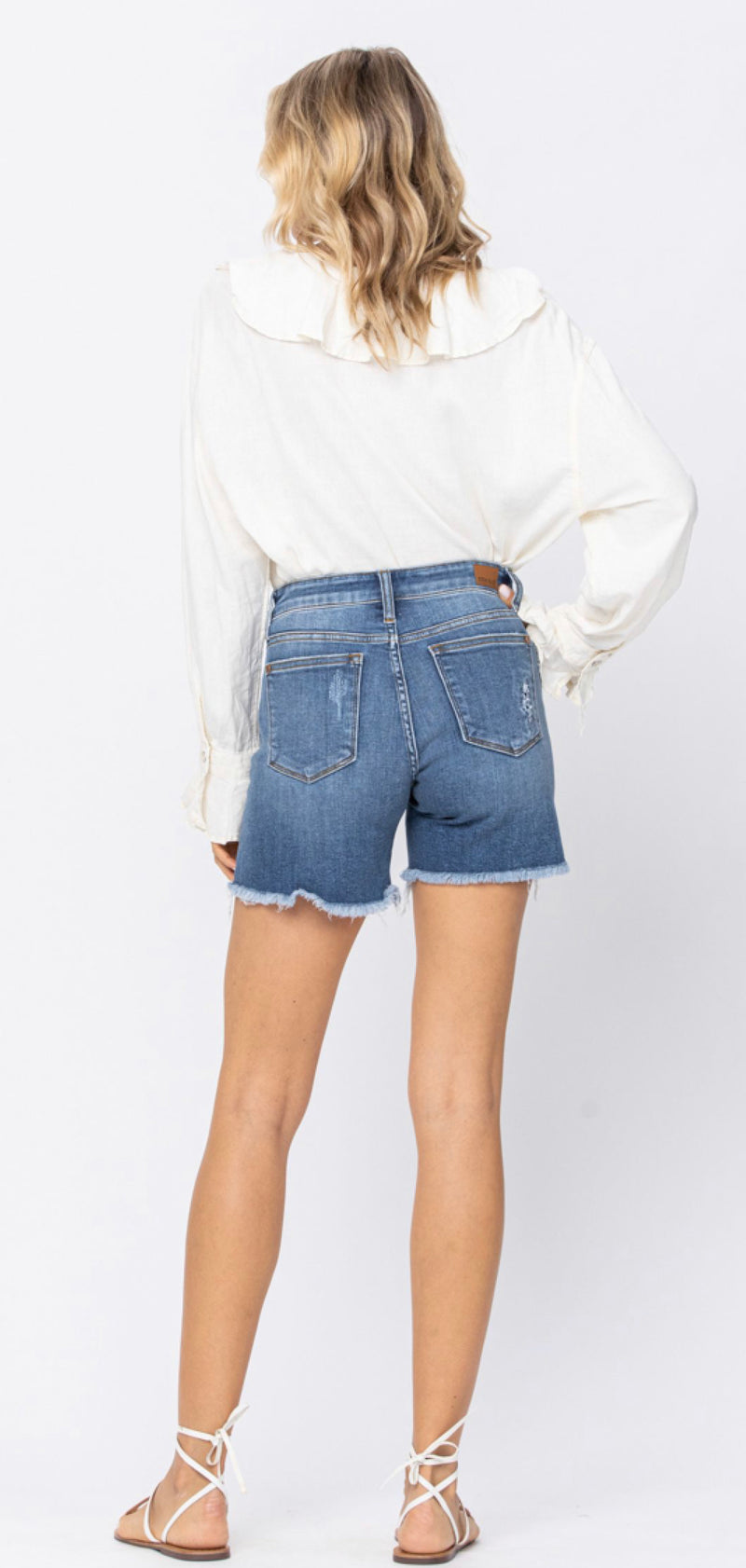 Cali Judy Blue Distressed Jeans