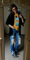 Bar Ranch Black Kimono - Also in Plus Size