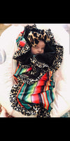 Serape Leopard Minky Baby Blanket