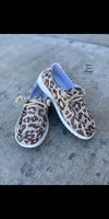Lead the Way Leopard Shimmer Gypsy Jazz Slip On Shoes