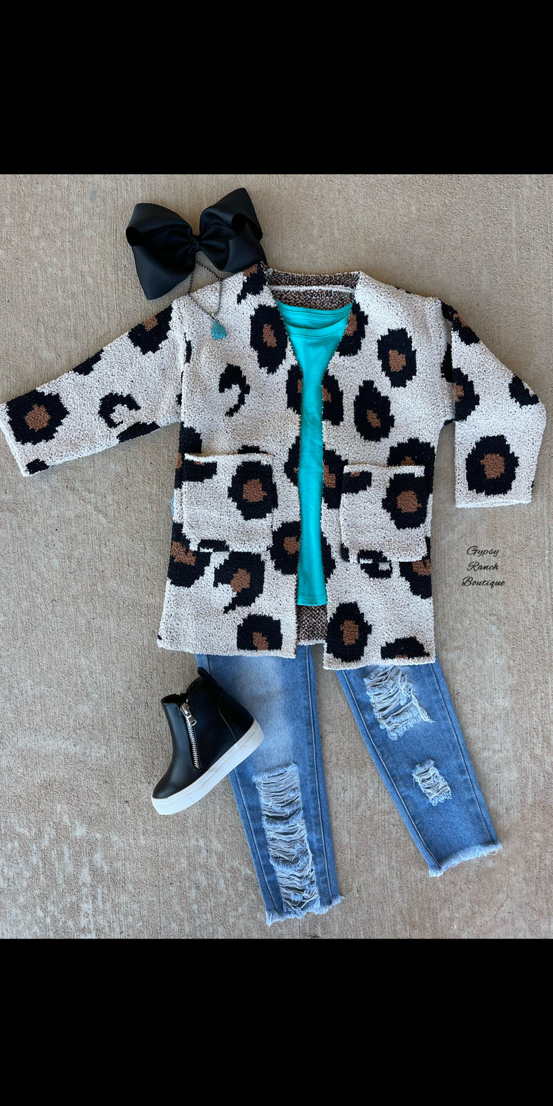 Prescott Kids Leopard Cardigan
