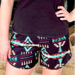 Through the Hills Aztec Shorts - Also in Plus Size
