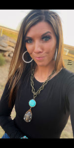 Peak Mountain Chief Turquoise Necklace