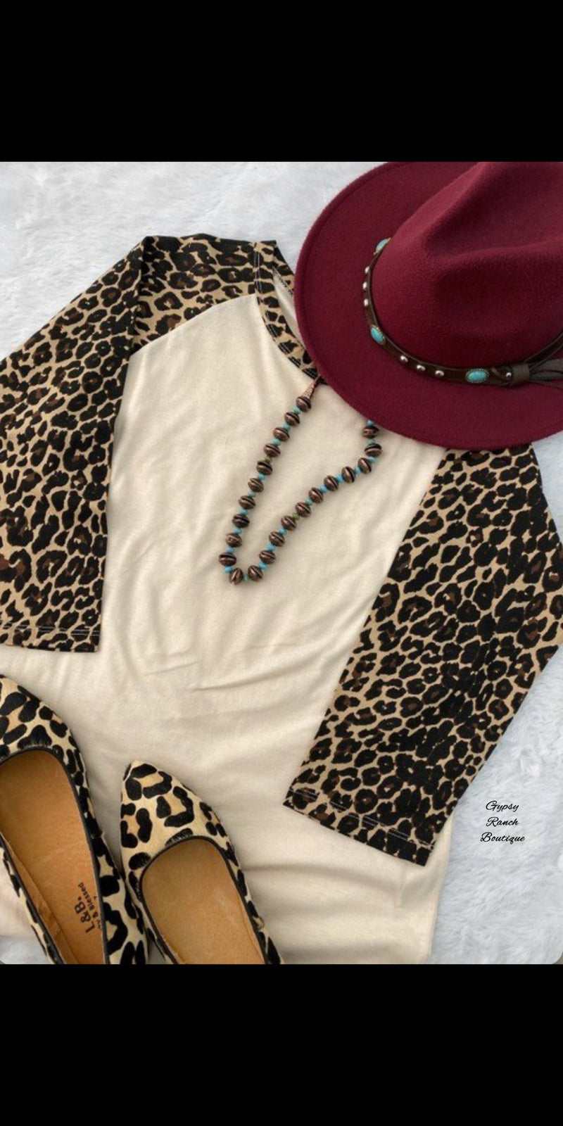 Nixon Lane Leopard Raglan Top - Also in Plus Size
