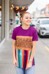 Ranch Royalty Serape Tooled Top - Also in Plus Size