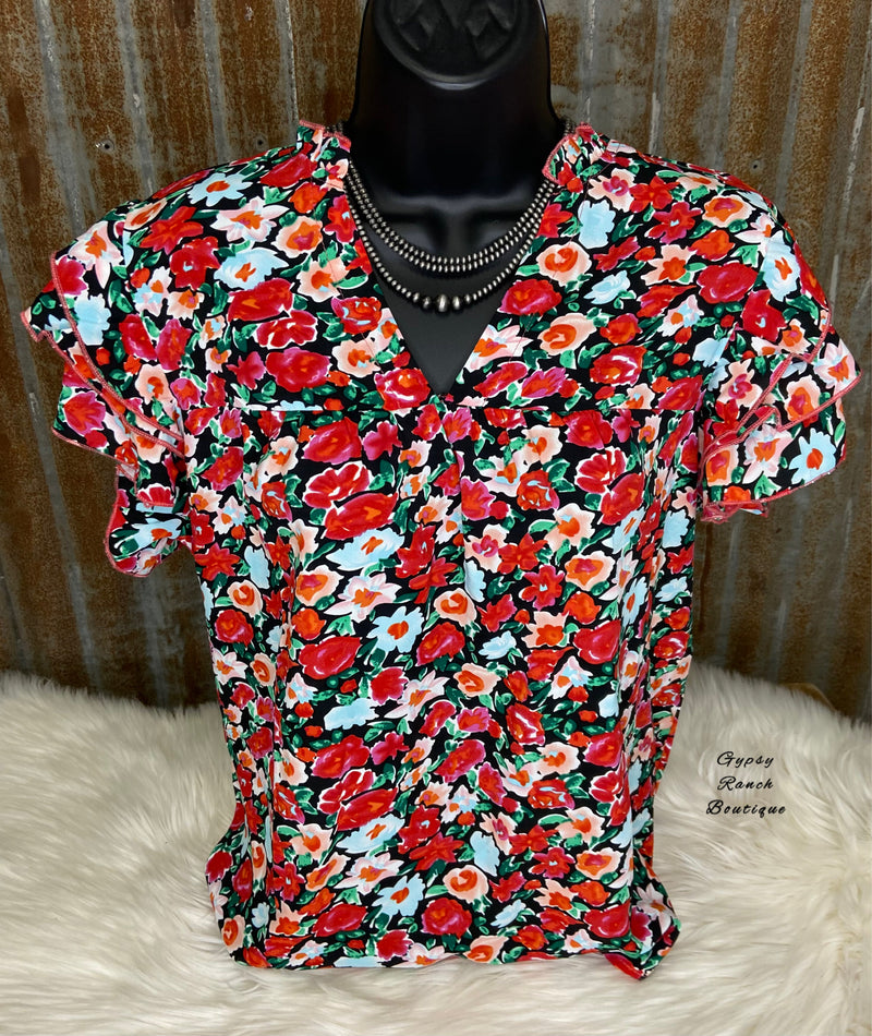 Bahama Floral Top - Also in Plus Size