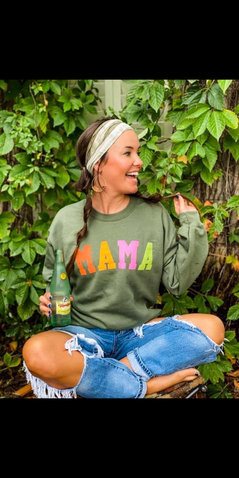 MAMA Block Sweatshirt - Also in Plus Size