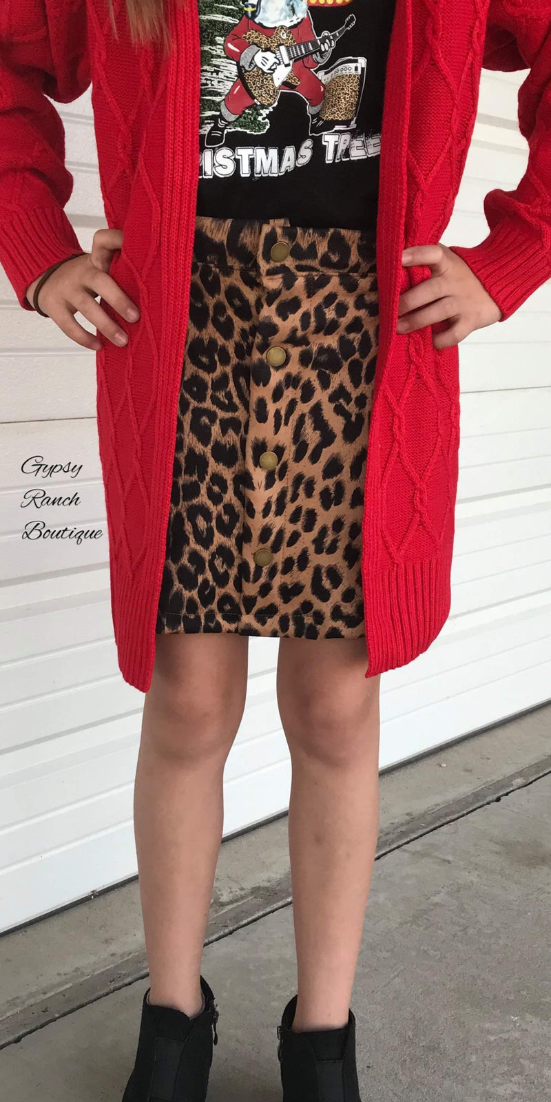 No Limits Kids Leopard Skirt
