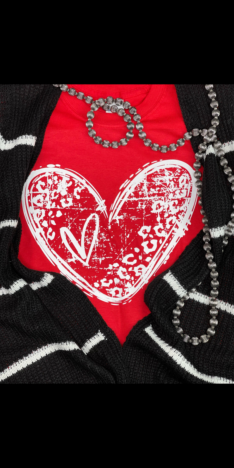 It’s All in my Heart Red Tee - Also in Plus Size