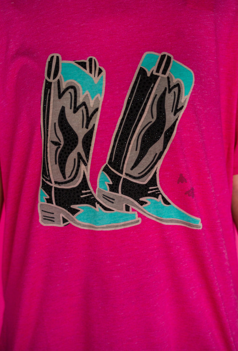Rhinestone Cow-girl Tee - Also in Plus Size