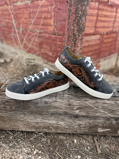Bandera Tooled Leather Shoes