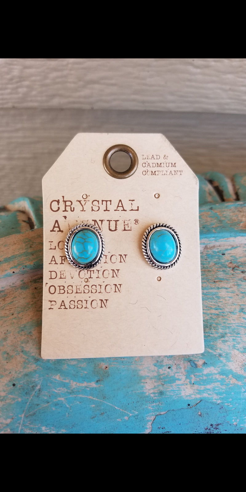 Winchester Turquoise Stud Earrings