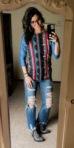Lonestar Legacy Raglan Top -Also in Plus Size