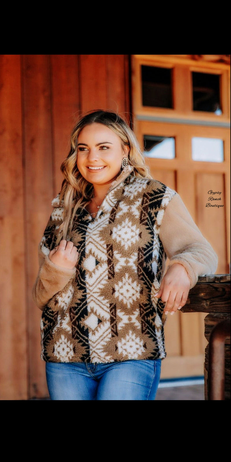 Junction Ridge Aztec Pullover - Also in Plus Size