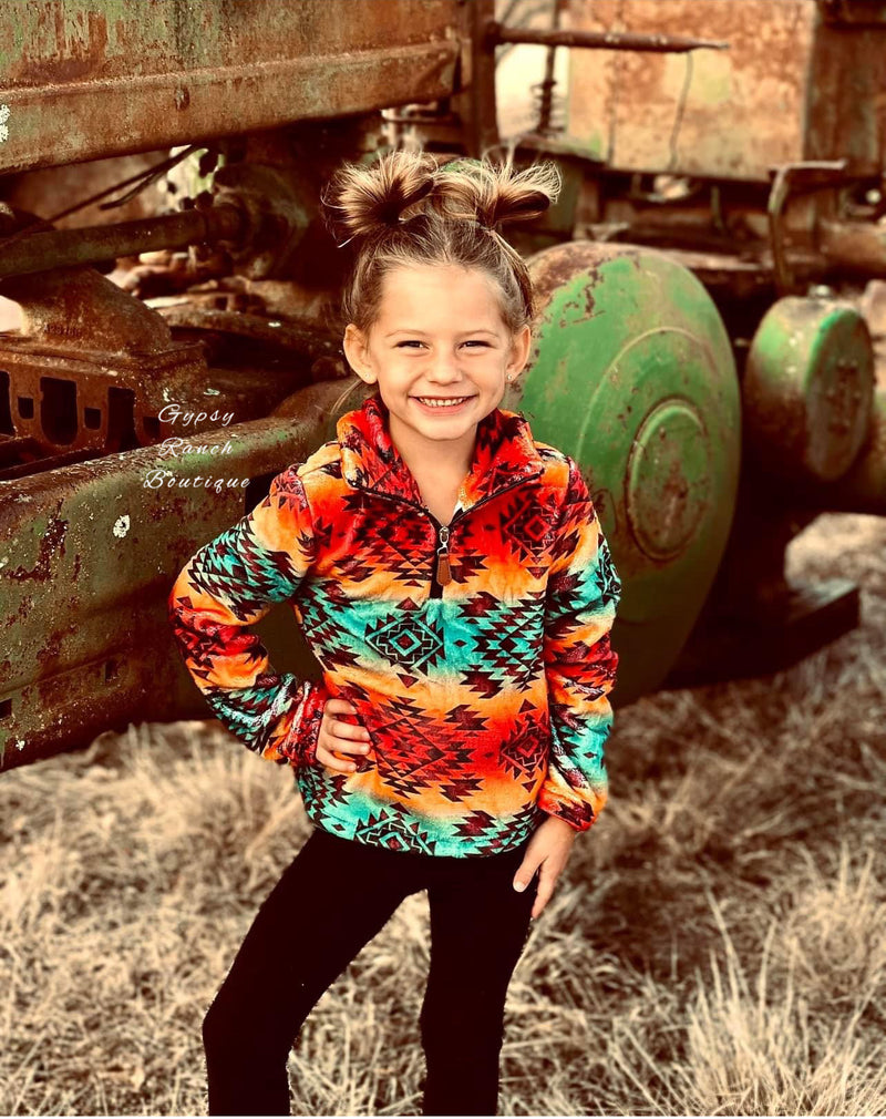 Kids Scottsdale Aztec Pullover Top