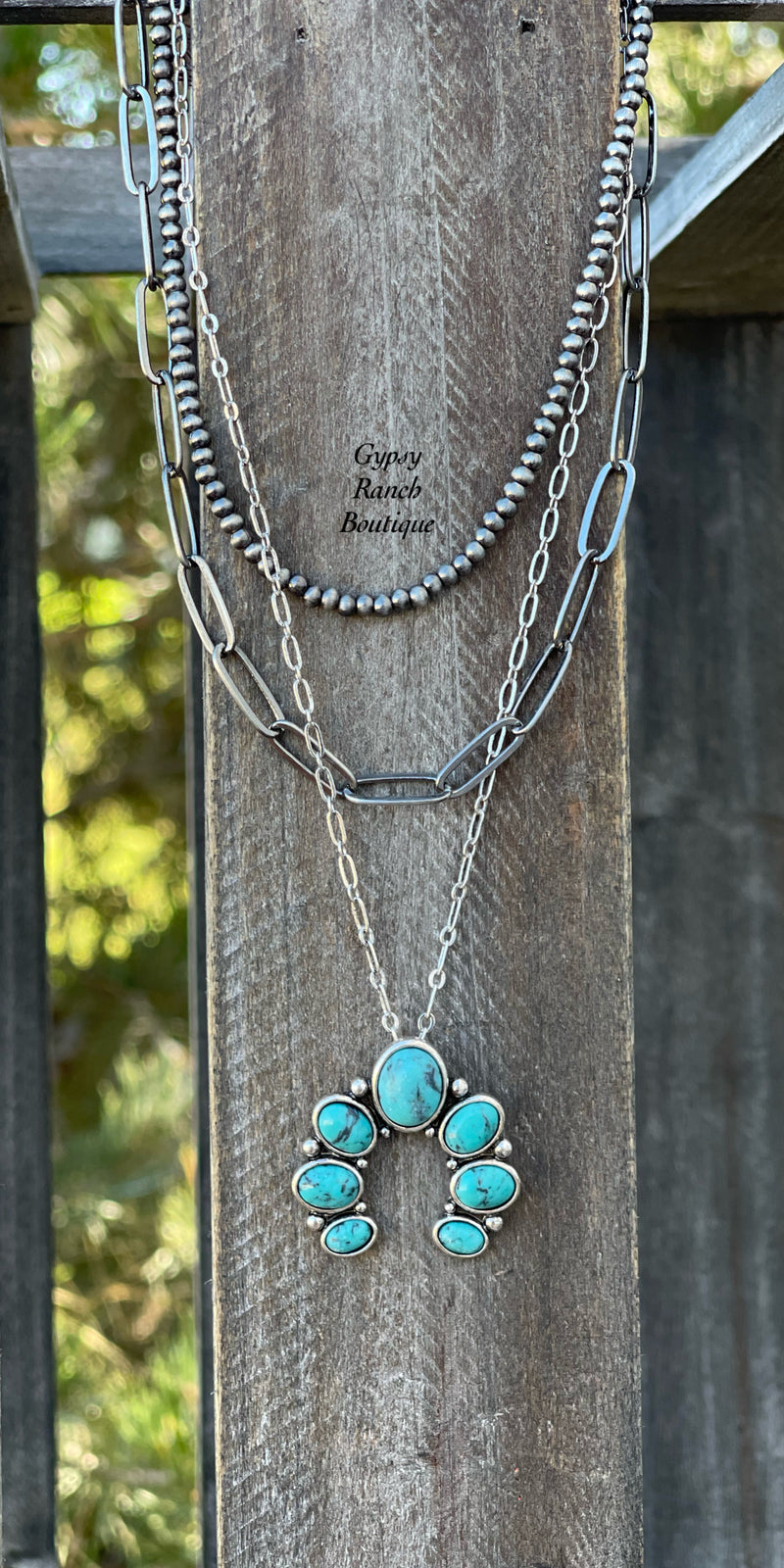 Shepherd Hills Squash Turquoise Multi Layer Necklace
