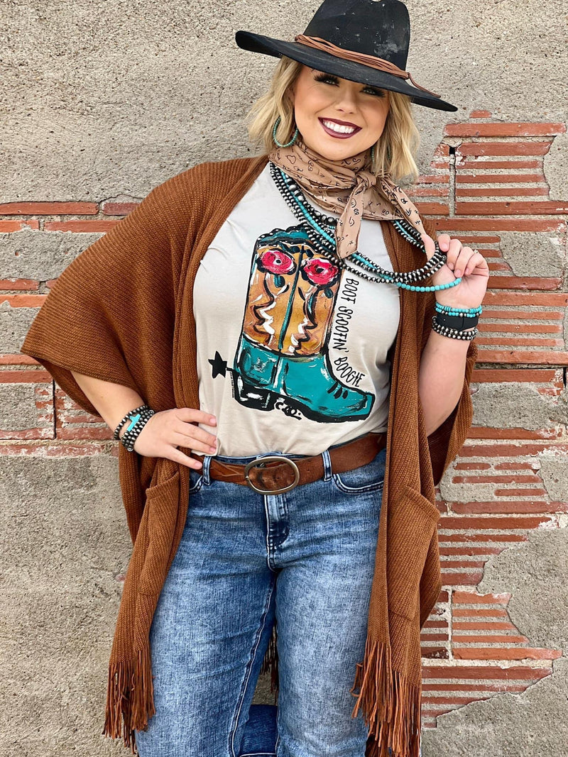 Porter Rust Cardigan - Also in Plus Size