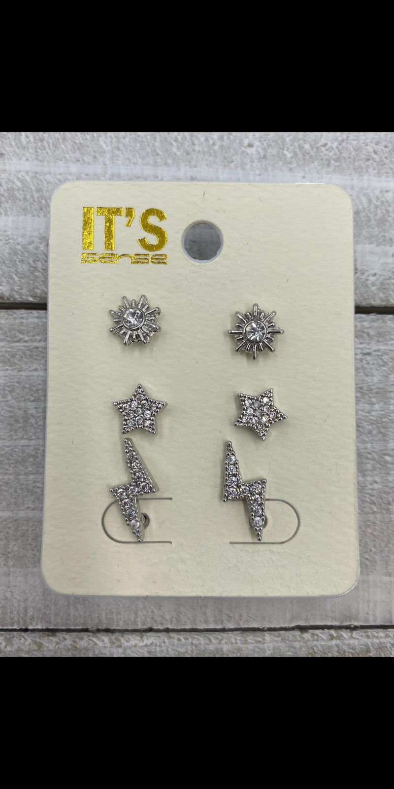 Winchester Stud Set of 3 Earrings