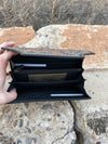 Burleson Turquoise Leather Tooled Wallet