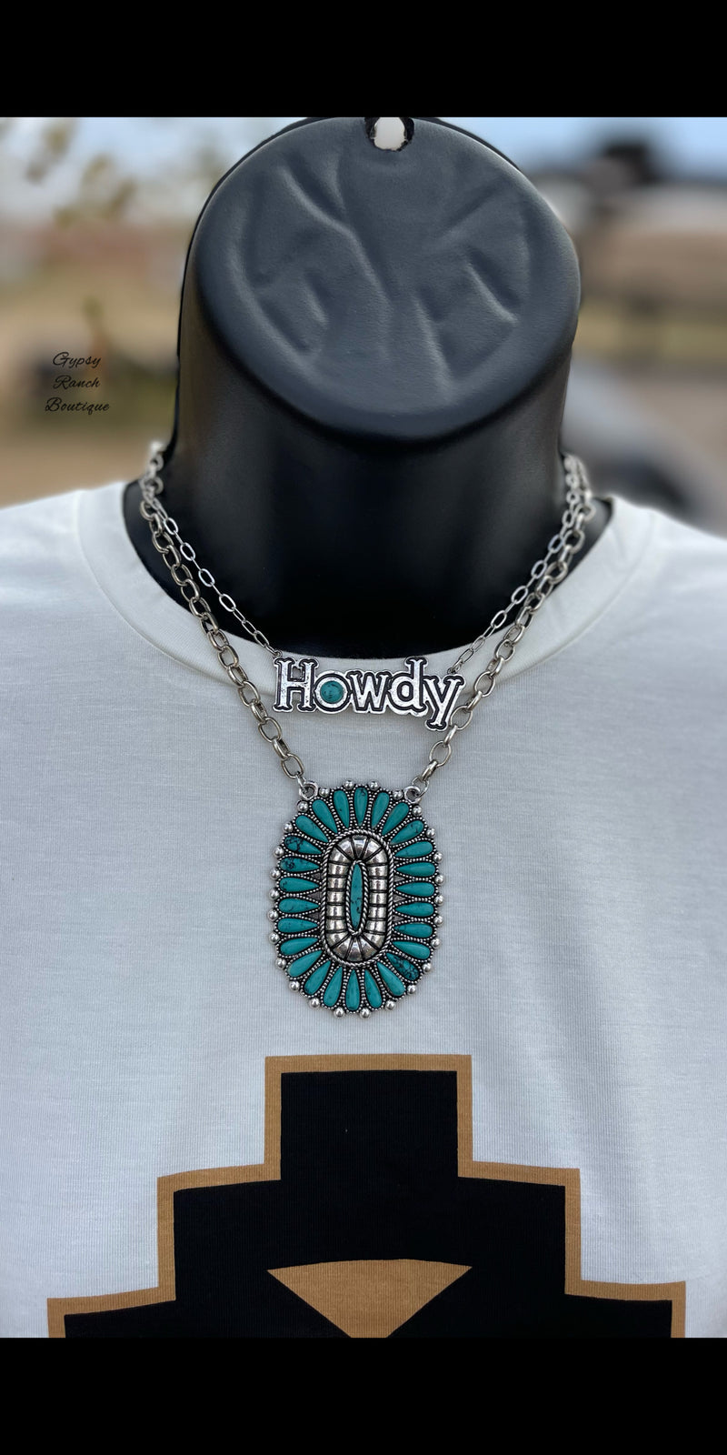 Howdy Turquoise & Squash Necklace