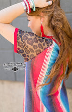 Too Fly Freedom Serape Leopard Top - Also in Plus Size